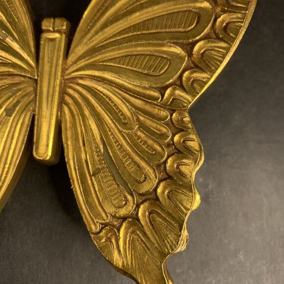 SYROCO Vintage Gold Butterfly Set Made In USA  A7291, B 7291 - Picture 7 of 9